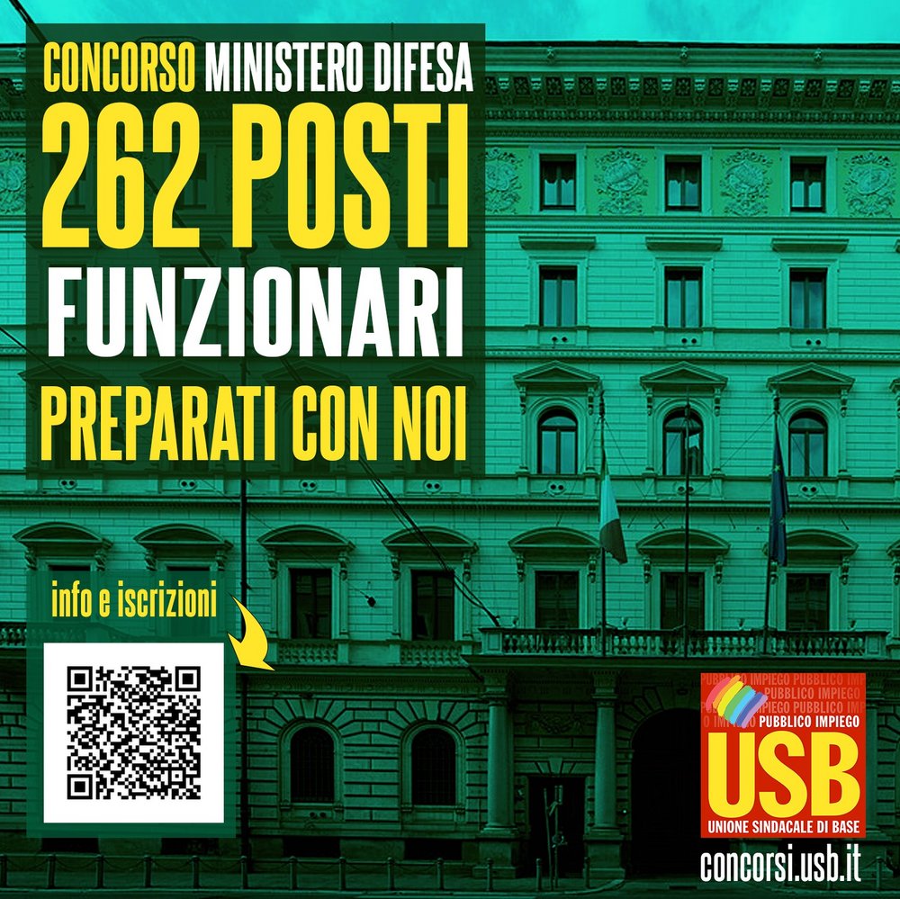 Unione Sindacale Di Base: Corso USB Ministero Della Difesa 2024